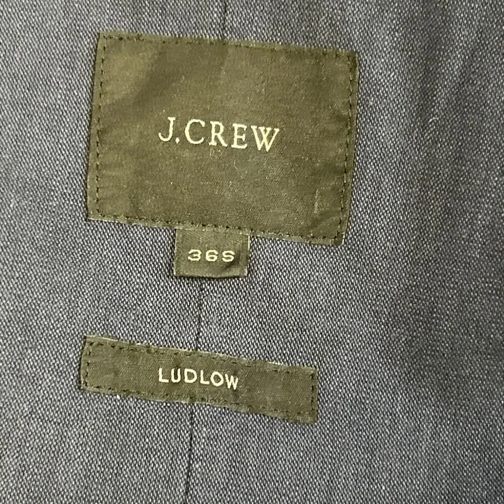 J Crew Ludlow Blazer Mens 36S Navy Blue Somelos Lightweight Sport Coat Jacket